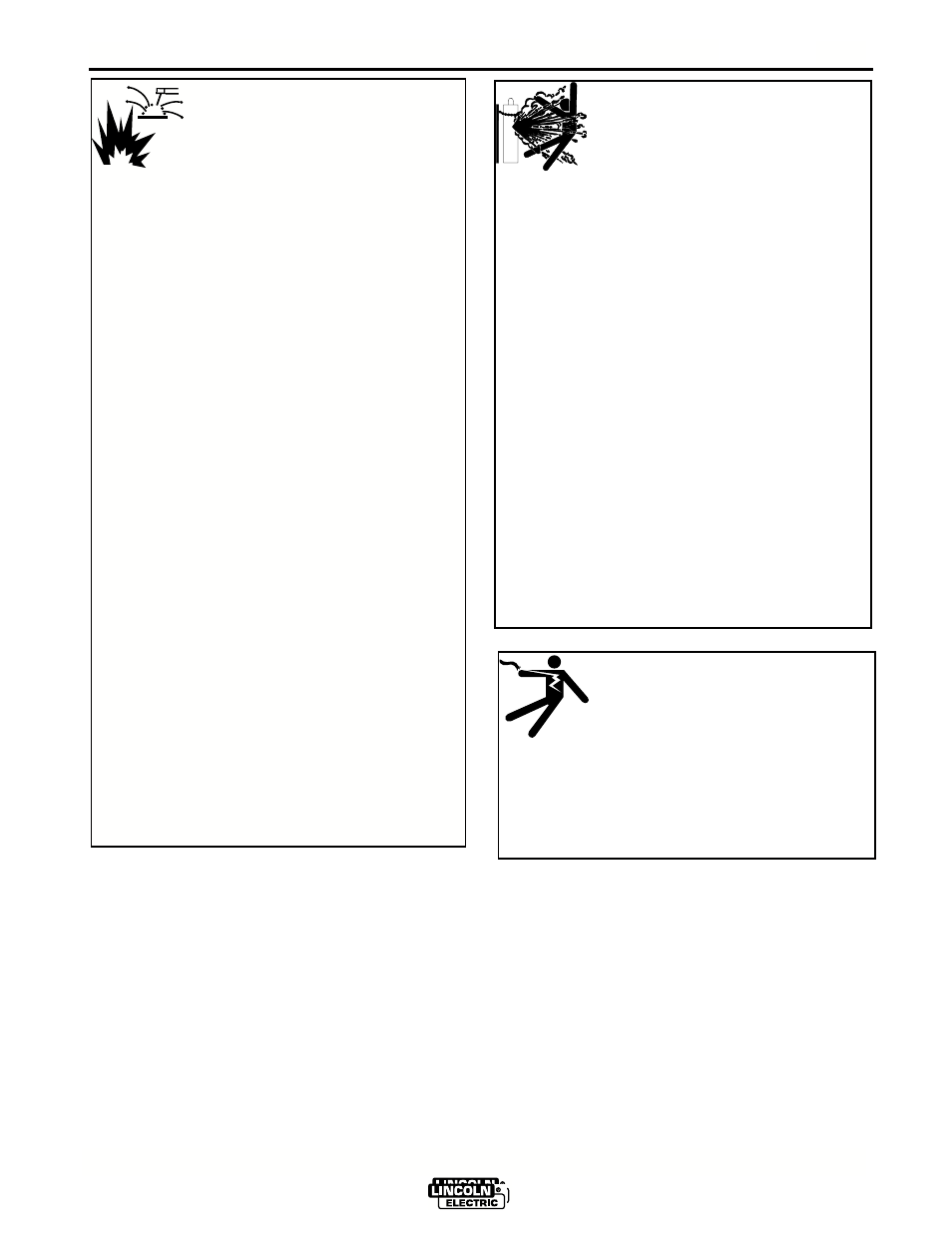 Seguridad, Para equipos electricos, El cilindro puede explotar si se daña | Lincoln Electric IM644 Commander 500 User Manual | Page 4 / 55