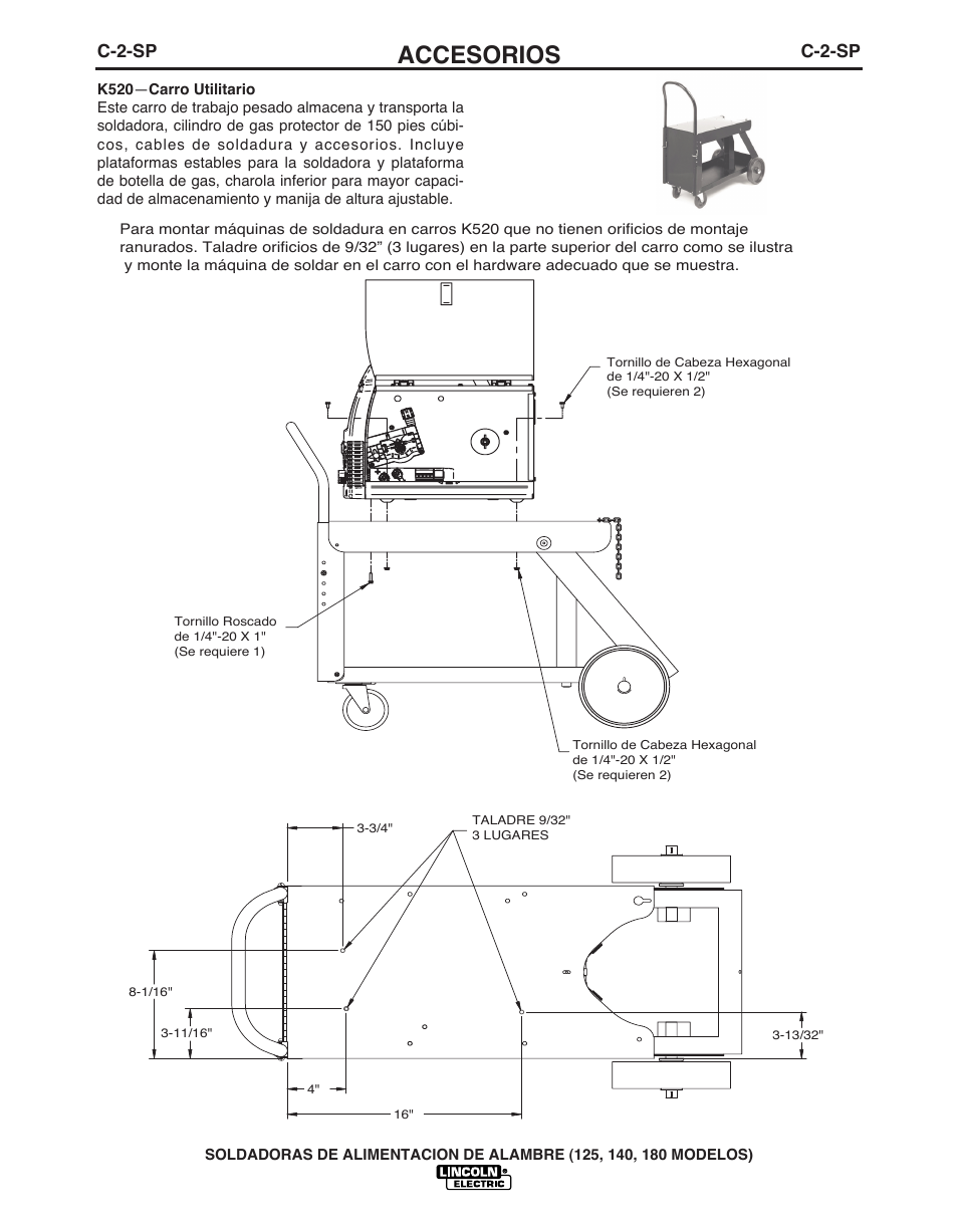 Accesorios, C-2-sp | Lincoln Electric IMT891 WIRE FEEDER WELDER 125, 140, 180 User Manual | Page 52 / 96