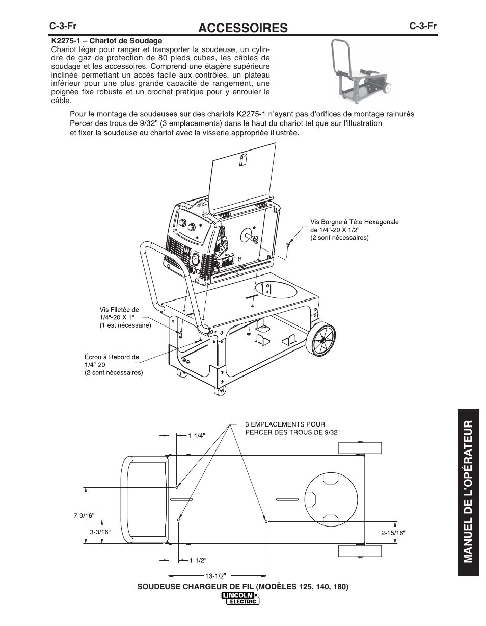 Accessoires | Lincoln Electric IMT891 WIRE FEEDER WELDER 125, 140, 180 User Manual | Page 83 / 96