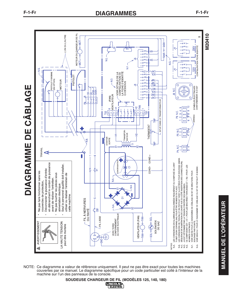 Diagrammes | Lincoln Electric IMT891 WIRE FEEDER WELDER 125, 140, 180 User Manual | Page 89 / 96