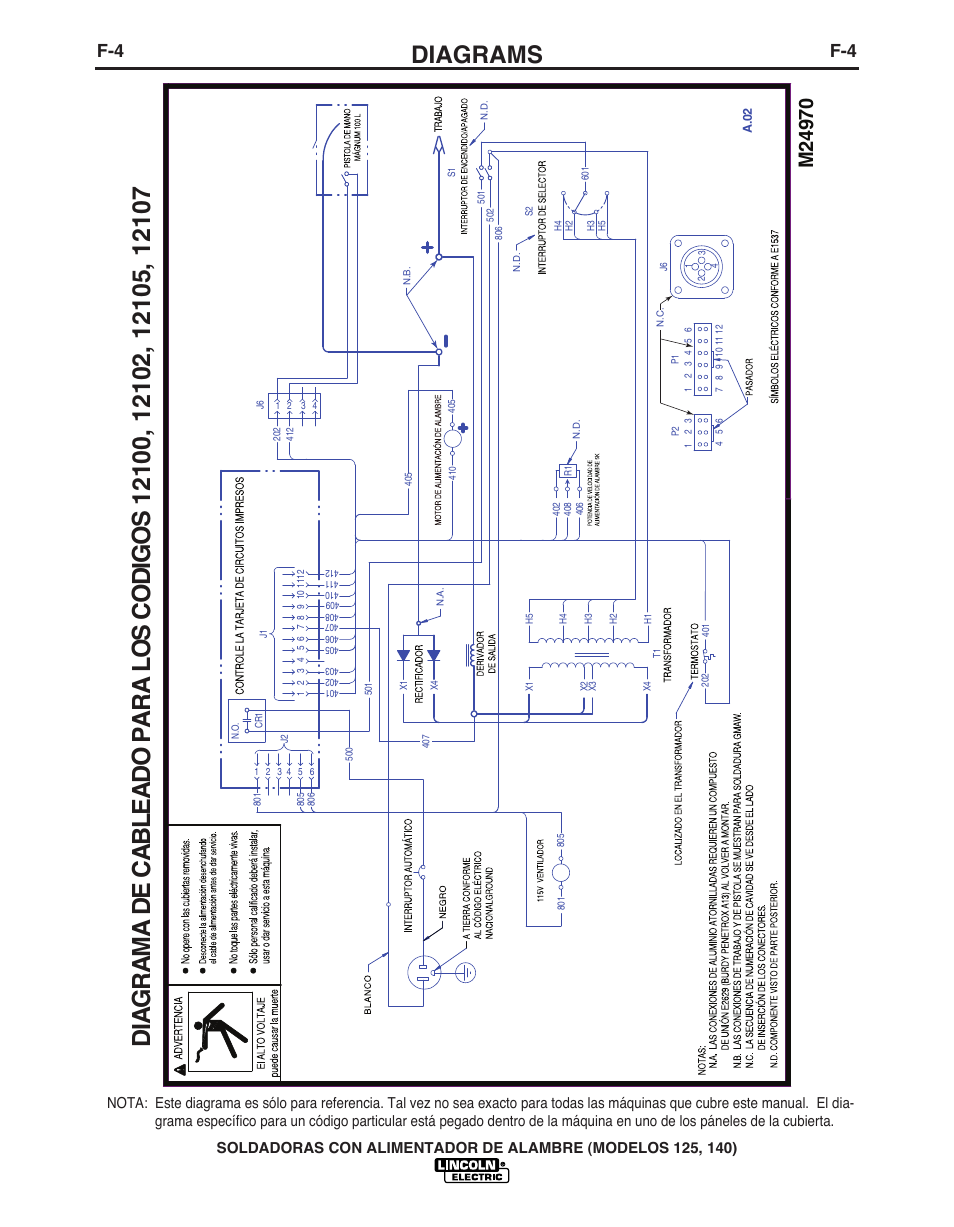 Diagrams | Lincoln Electric IMT10049 WIRE FEEDER WELDER 125, 140 User Manual | Page 66 / 104