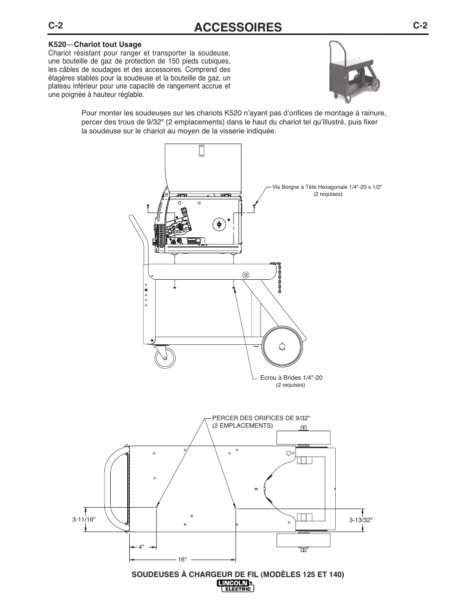 Accessoires | Lincoln Electric IMT10049 WIRE FEEDER WELDER 125, 140 User Manual | Page 90 / 104