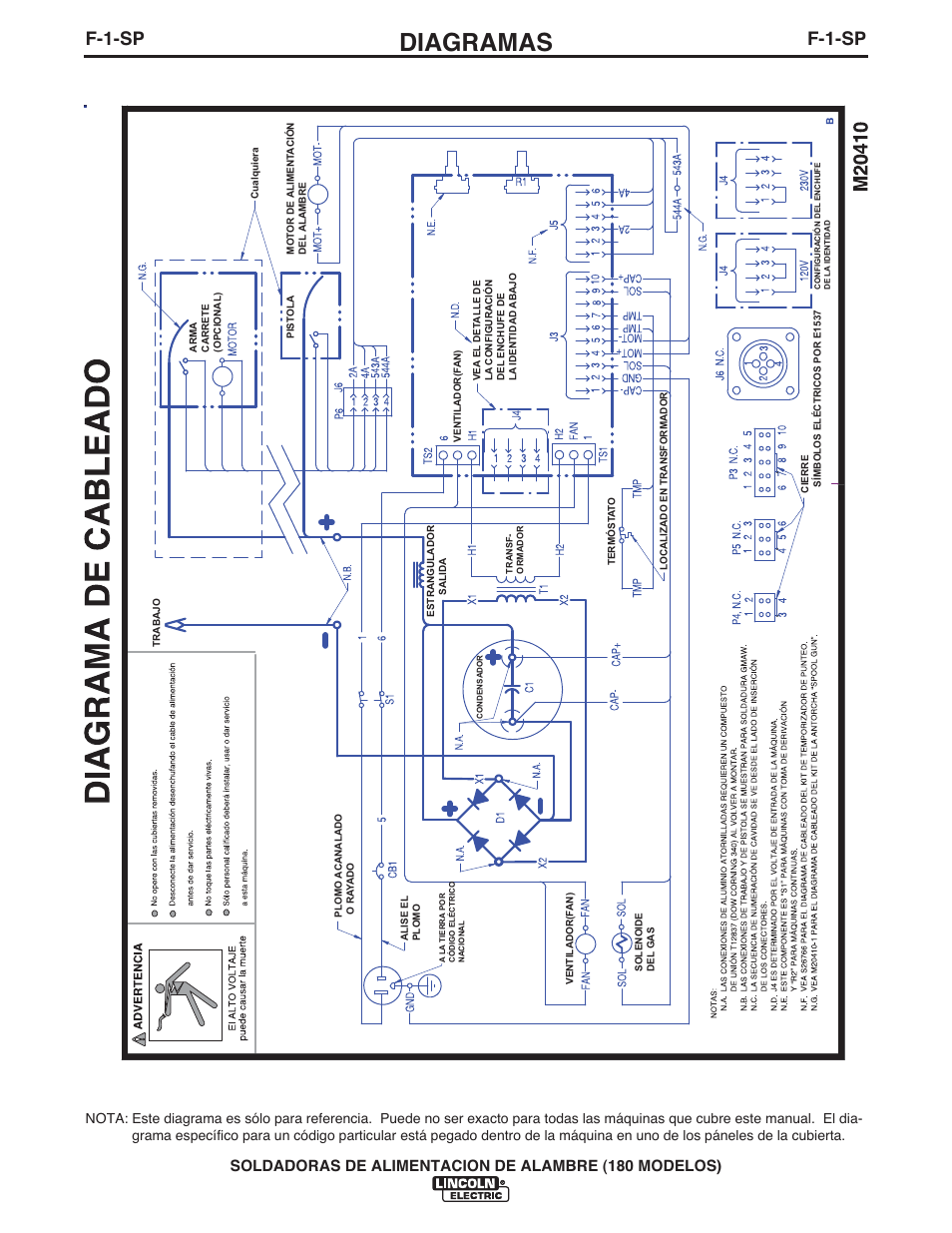 Diagramas, F-1-sp | Lincoln Electric IMT10075 WIRE FEEDER WELDER 180 User Manual | Page 58 / 92