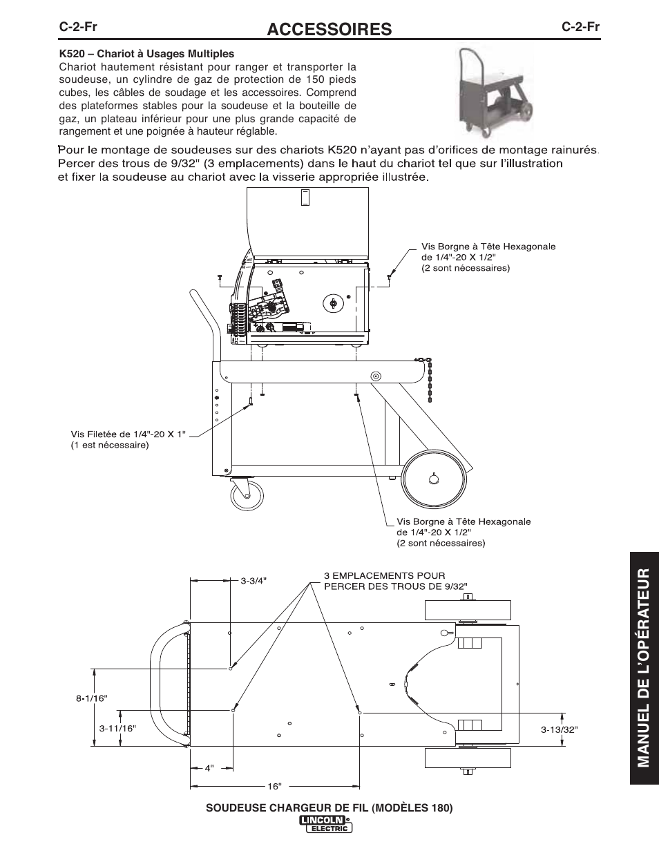 Accessoires | Lincoln Electric IMT10075 WIRE FEEDER WELDER 180 User Manual | Page 81 / 92