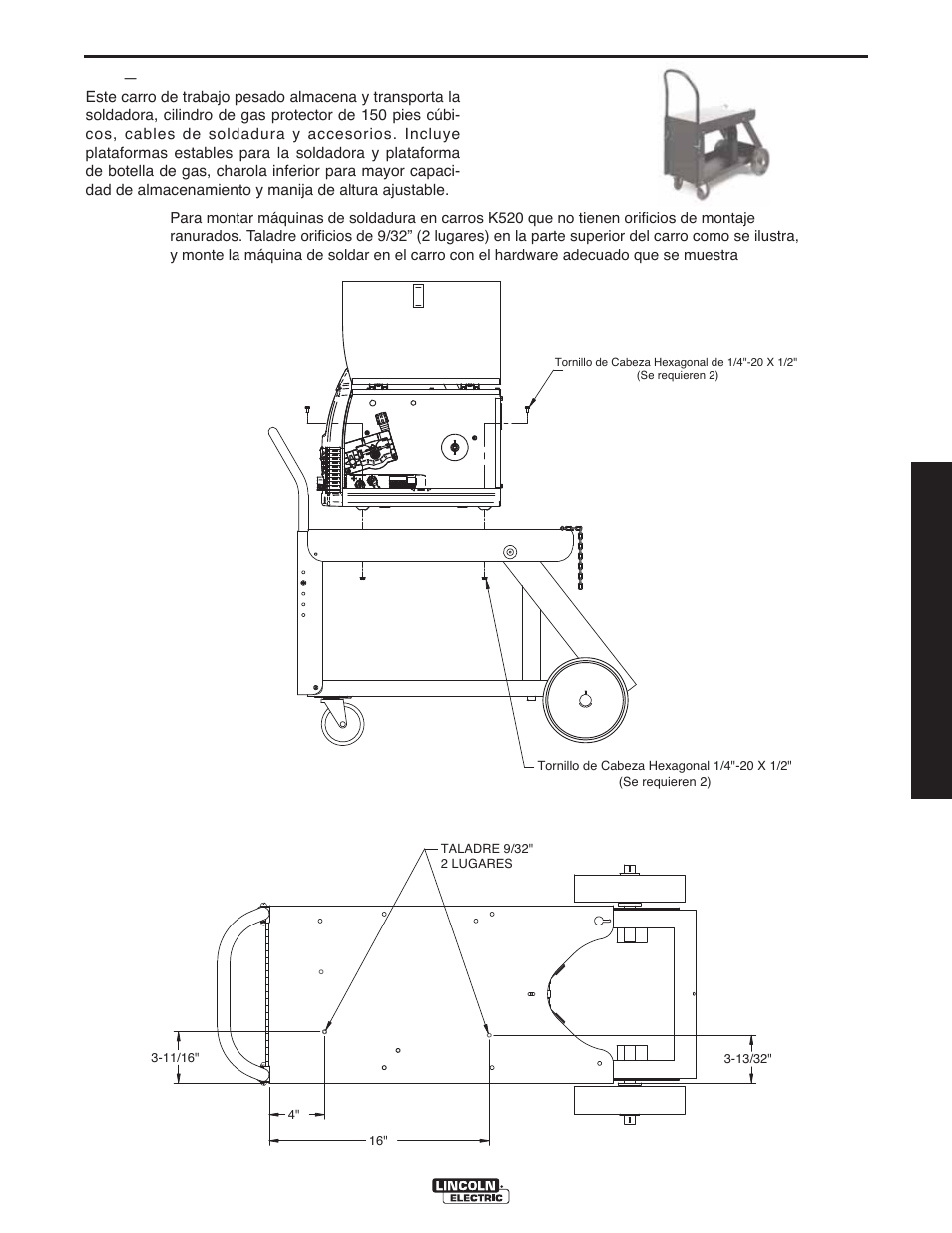 Accessorios, Manual del operador | Lincoln Electric IMT10135 WIRE FEEDER WELDER 180 User Manual | Page 51 / 92