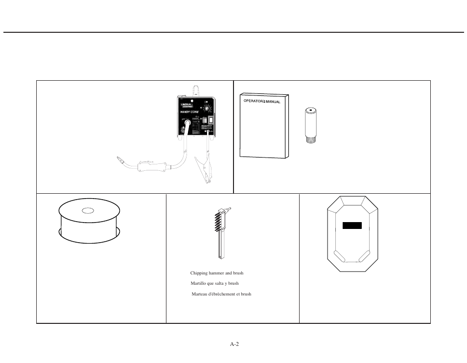 Identify and locate components, Instalación reconnaître et repérer les composants, Installation | Lincoln Electric IMT821 HANDY CORE User Manual | Page 9 / 36