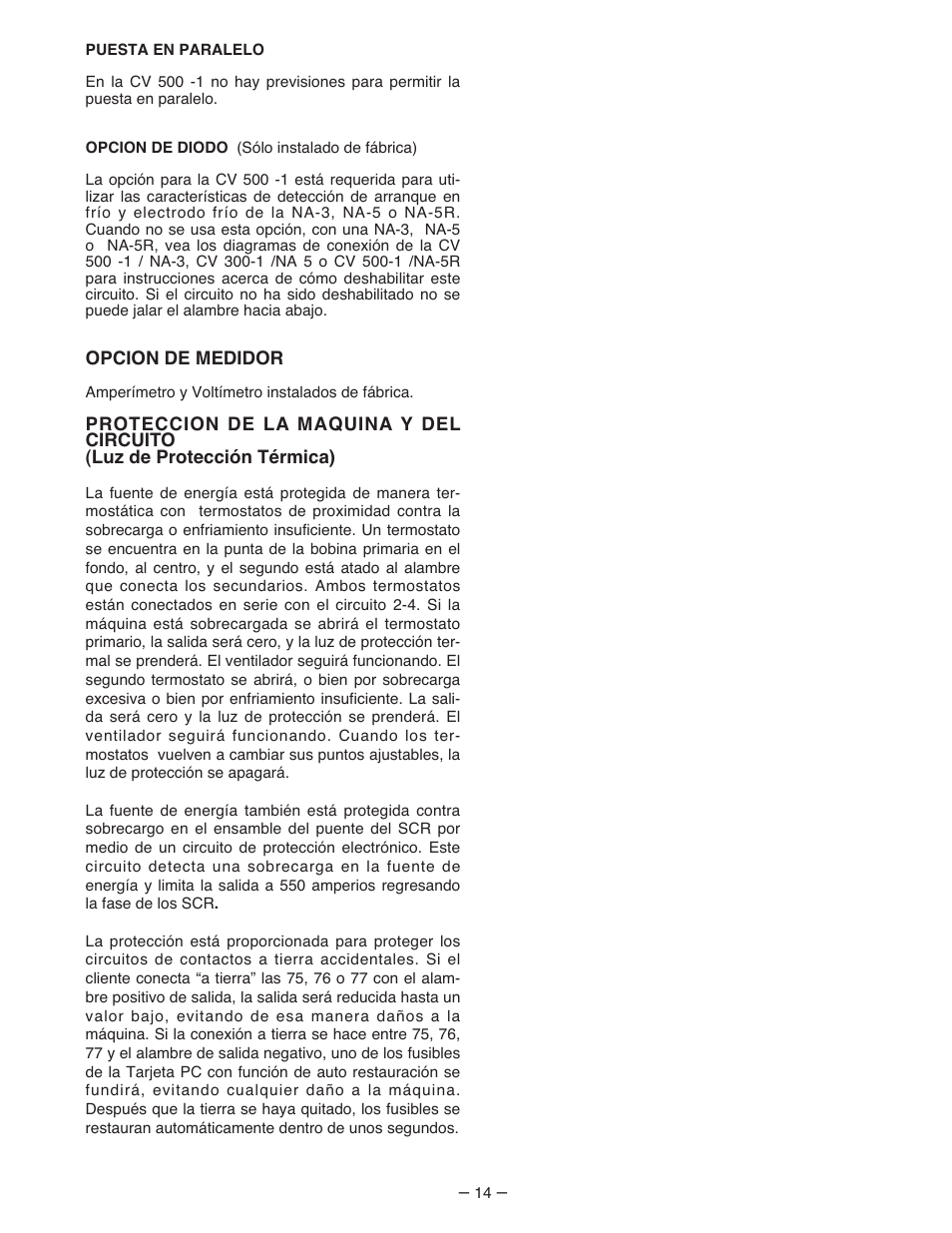 Lincoln Electric IM481 IDEALARC 500-I User Manual | Page 14 / 35