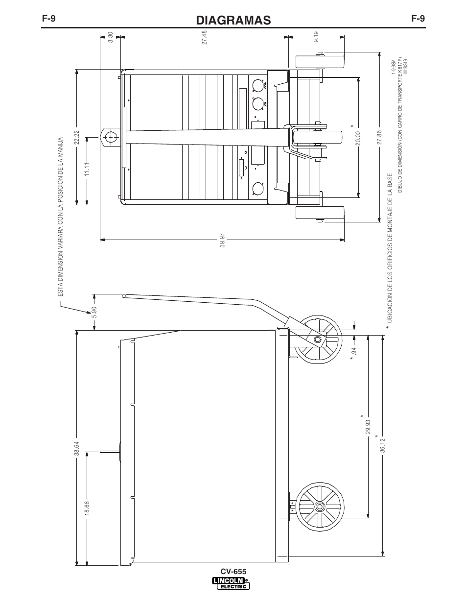Diagramas, Cv-655 | Lincoln Electric IM570 IDEALARC CV-655 User Manual | Page 40 / 46