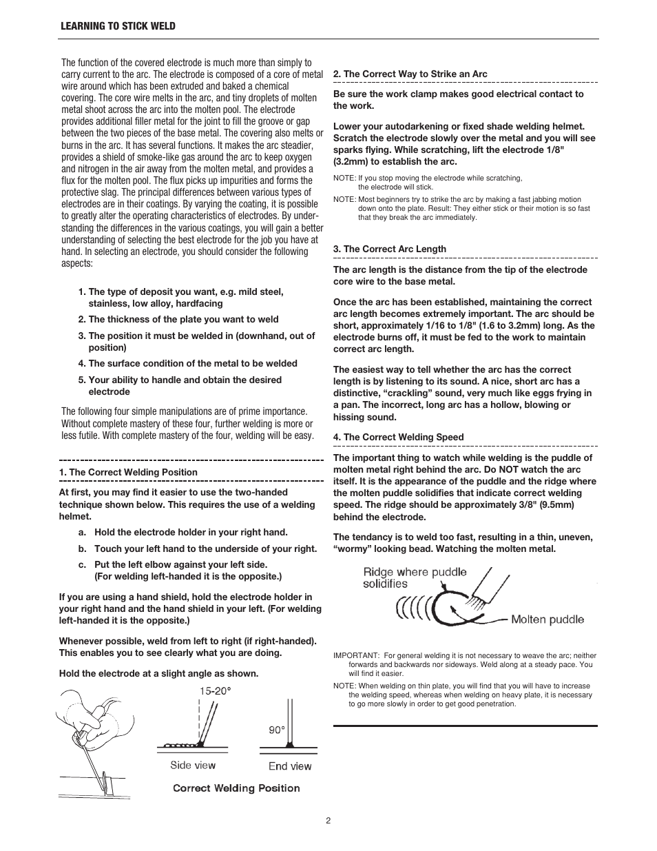 Lincoln Electric LTW2 LEARNING TO STICK WELD User Manual | Page 5 / 36