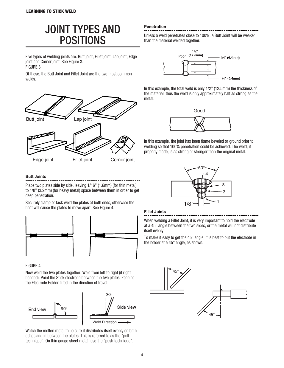 Joint types and positions | Lincoln Electric LTW2 LEARNING TO STICK WELD User Manual | Page 7 / 36