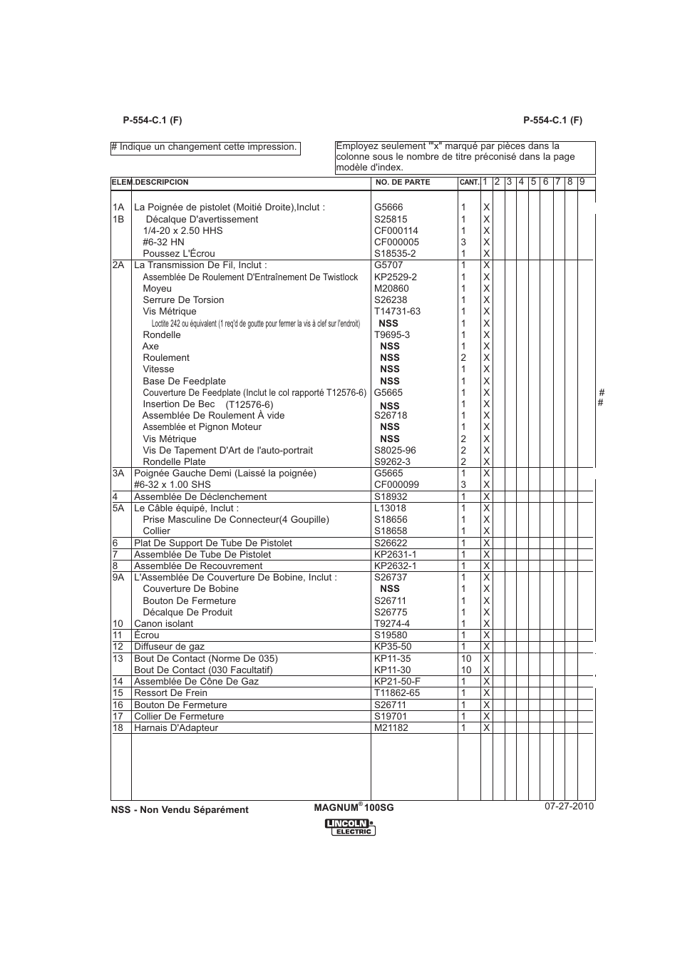 Lincoln Electric IMt913 MAGNUM 100SG SPOOL GUN User Manual | Page 113 / 118