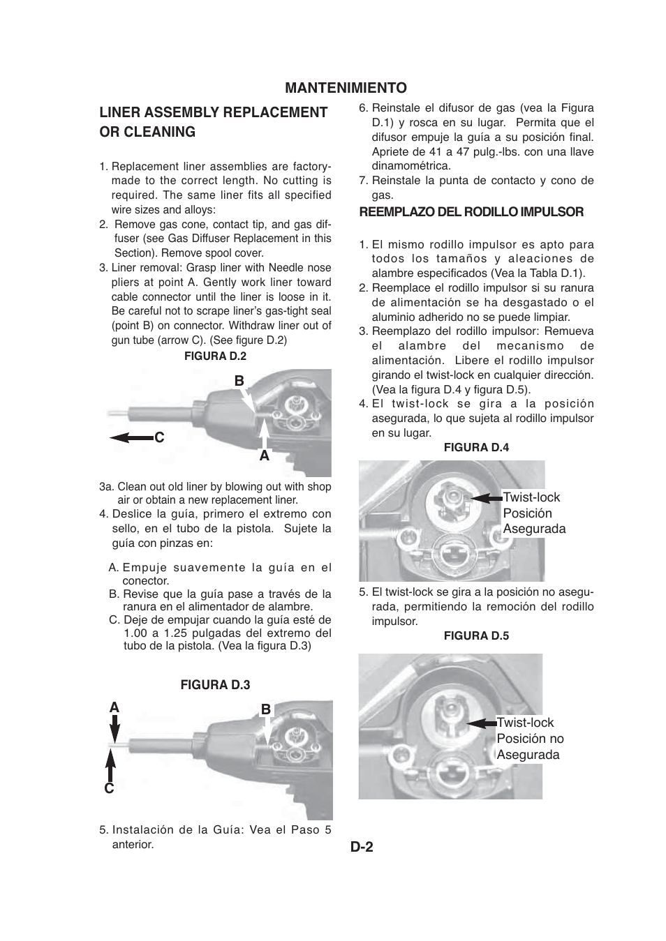 Lincoln Electric IMt913 MAGNUM 100SG SPOOL GUN User Manual | Page 63 / 118