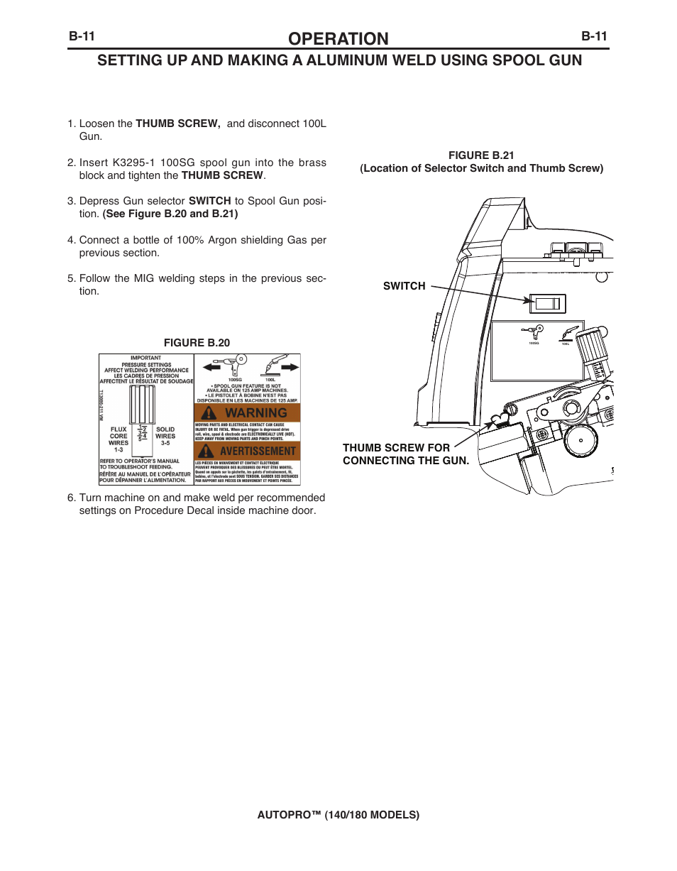 Operation | Lincoln Electric IMt10143 MARQUETTE AutoPro 140_180 User Manual | Page 20 / 100