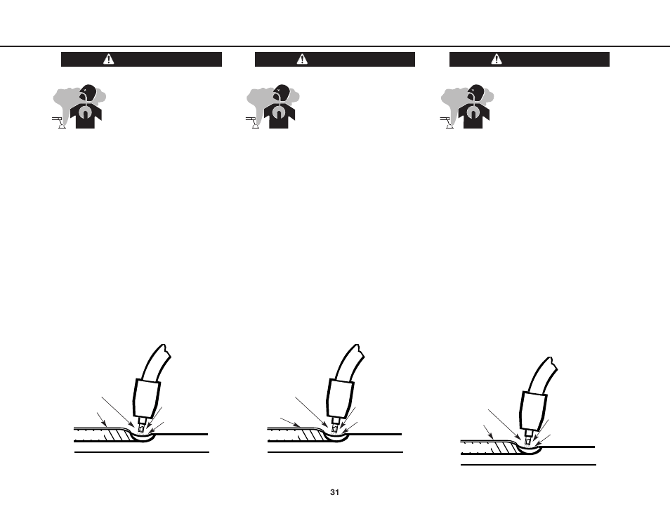 The self-shielded fcaw welding arc, Arco de soldadura fcaw (tubular autoprotegido), L'arc de soudage fcaw autoprotégé | Lincoln Electric IMt552 MIG-PAK 15 User Manual | Page 31 / 64