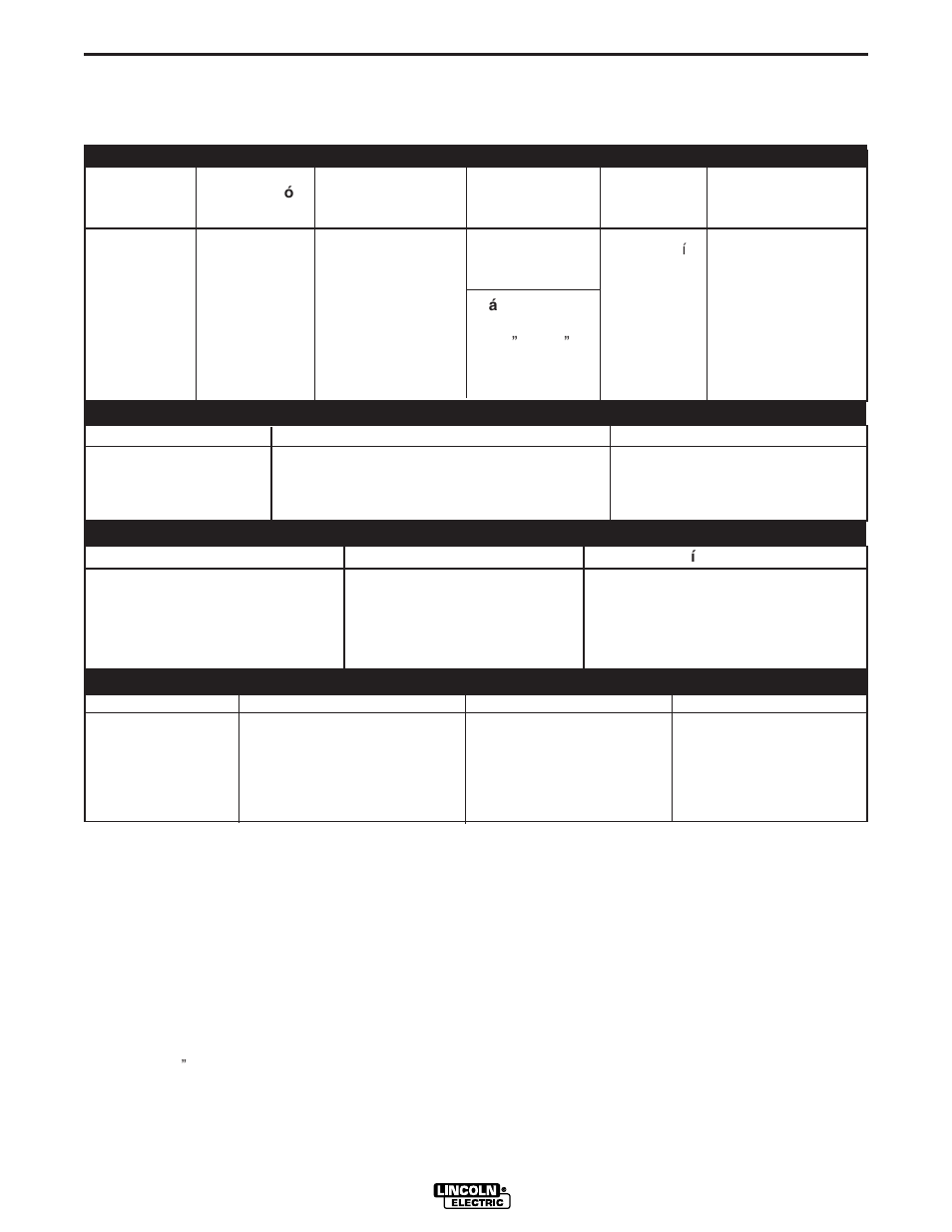 Instalacion, Especificaciones tecnicas - sam400 | Lincoln Electric IM568 SAM-650 PERKINS DIESEL User Manual | Page 8 / 42