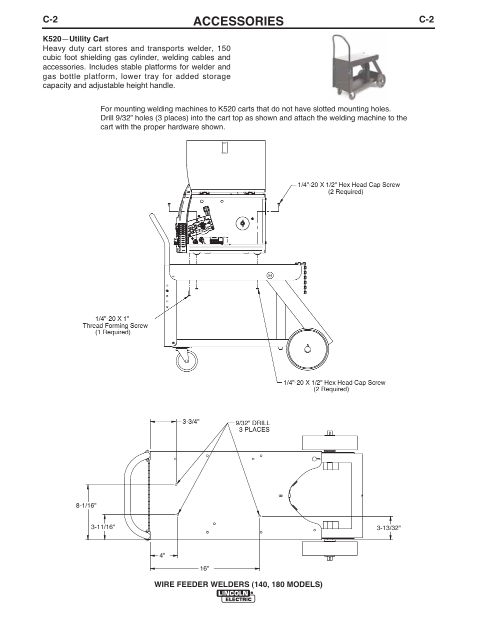 Accessories | Lincoln Electric IMt10100 WIRE FEEDER WELDER 140_180 User Manual | Page 22 / 96