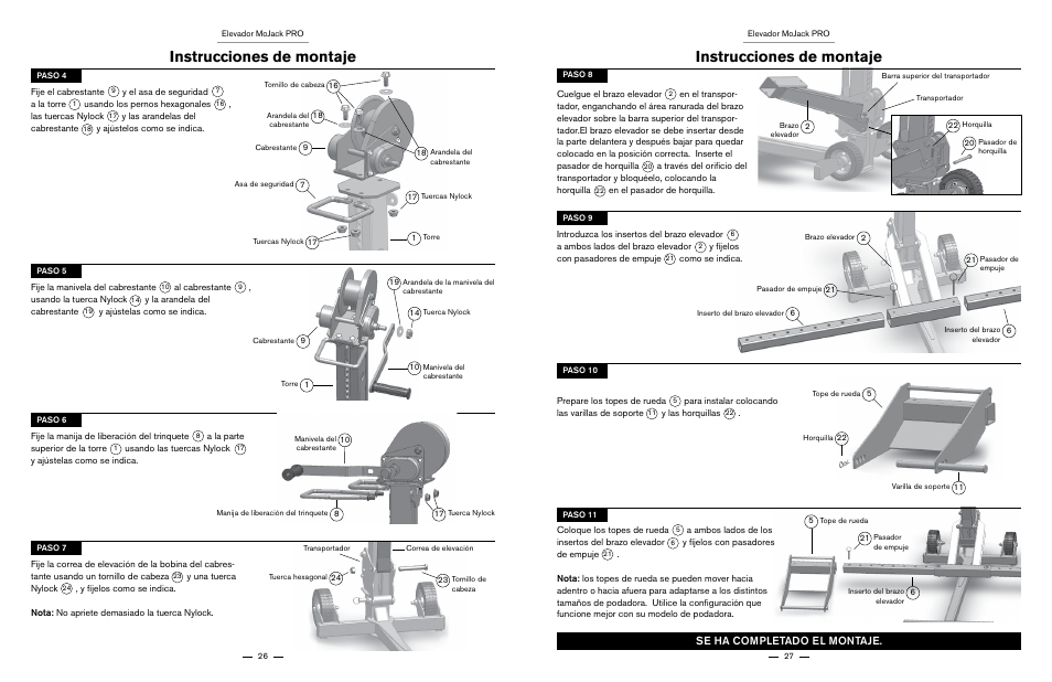 Instrucciones de montaje, Se ha completado el montaje | MoJack PRO User Manual | Page 14 / 29