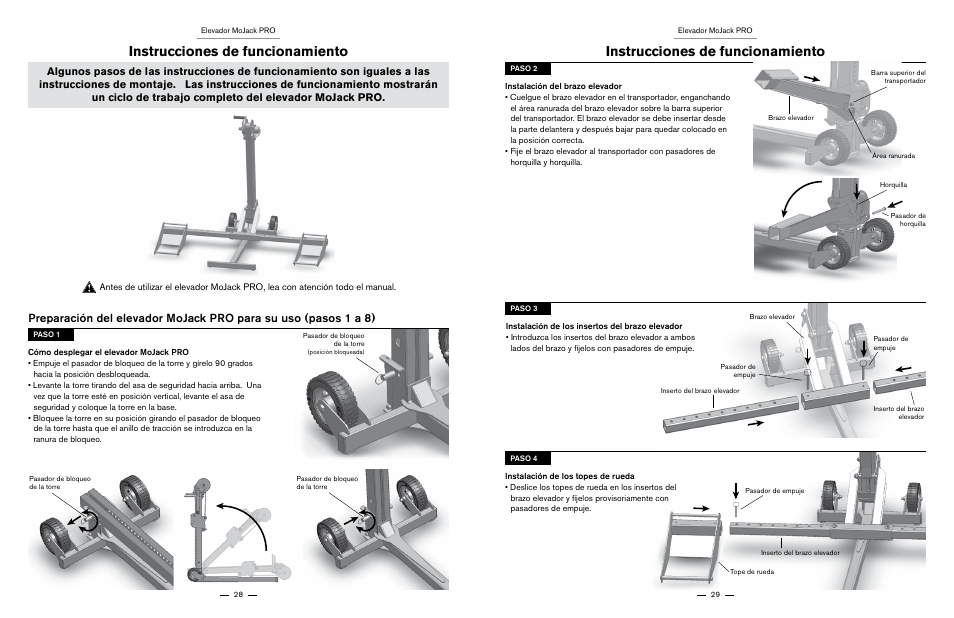 Instrucciones de funcionamiento | MoJack PRO User Manual | Page 15 / 29