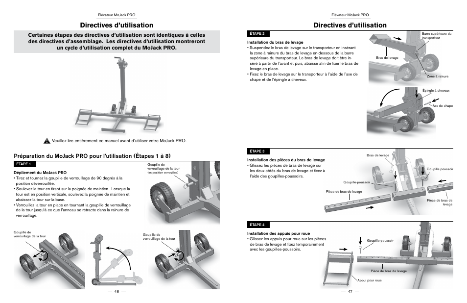 Directives d’utilisation | MoJack PRO User Manual | Page 24 / 29