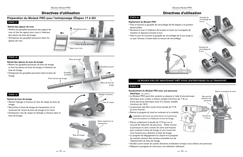 Directives d’utilisation | MoJack PRO User Manual | Page 27 / 29