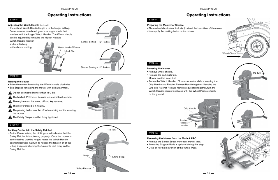 Operating instructions | MoJack PRO User Manual | Page 8 / 29