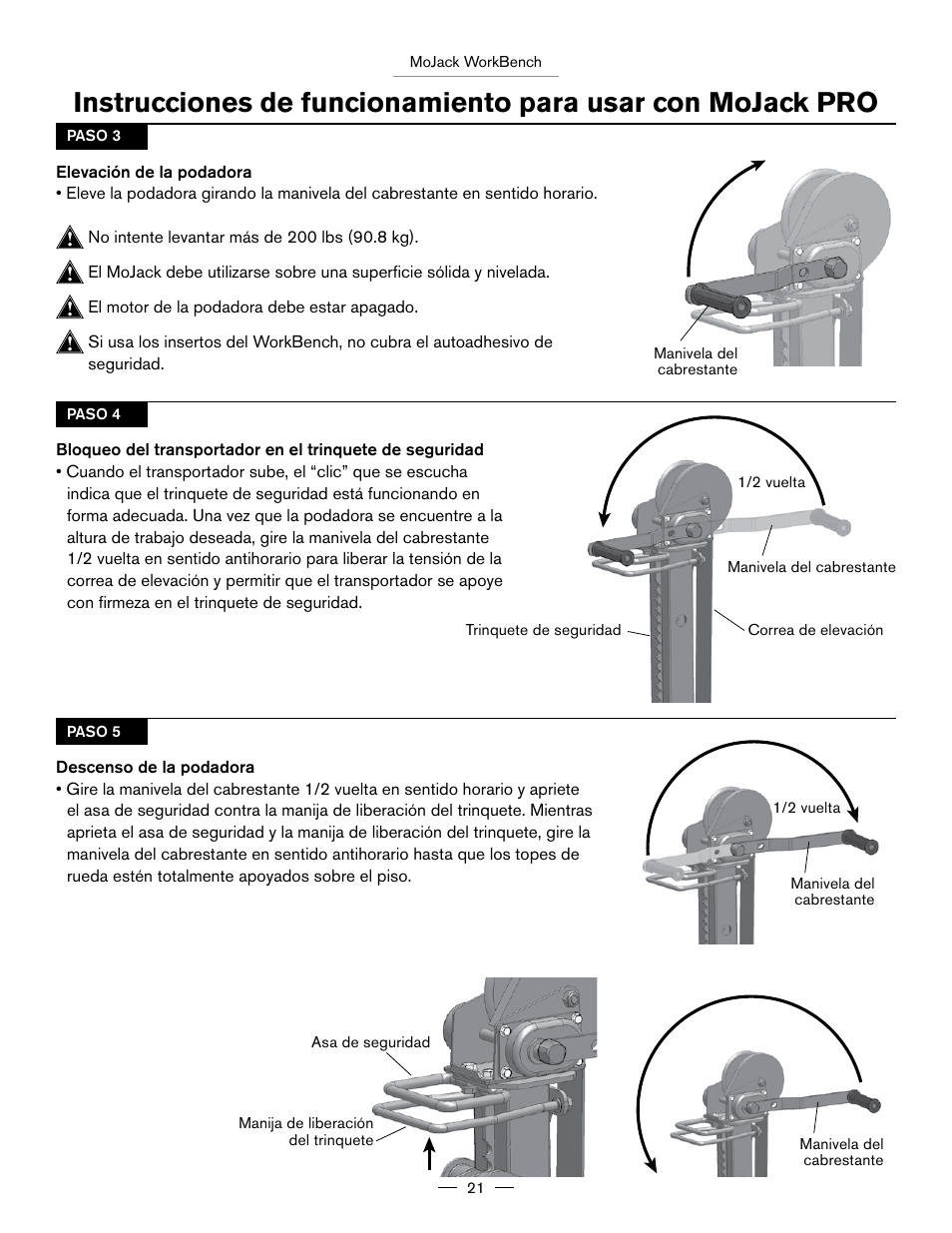 MoJack Workbench Attachment User Manual | Page 21 / 32