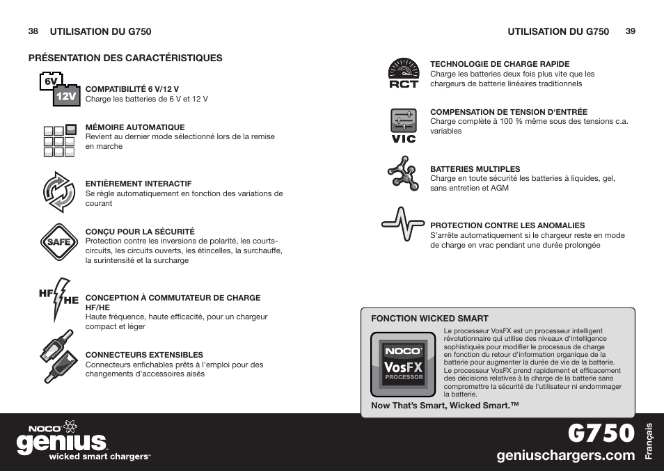 G750 | NOCO Genius G750 User Manual | Page 21 / 40