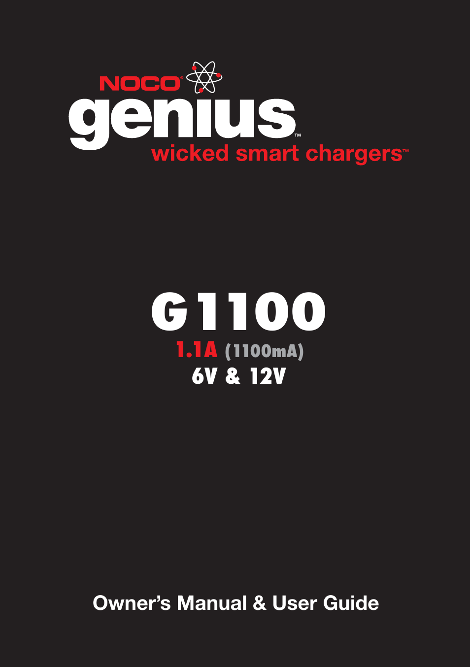 NOCO Genius G1100 User Manual | 44 pages