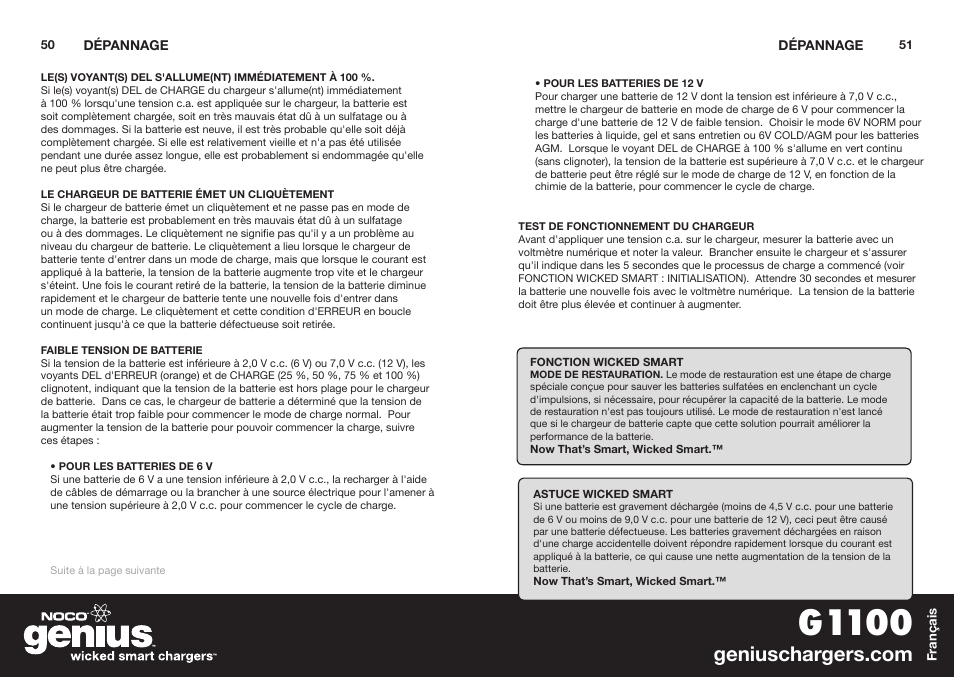 G1100 | NOCO Genius G1100 User Manual | Page 27 / 44