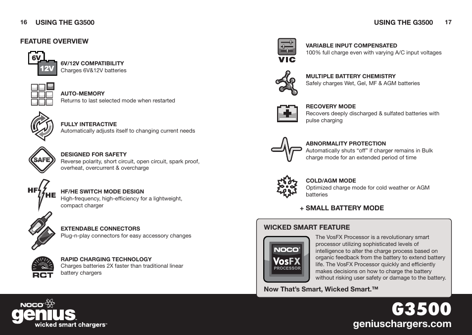 G3500 | NOCO Genius G3500 User Manual | Page 10 / 47