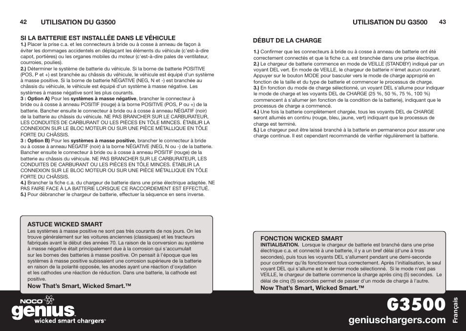 G3500 | NOCO Genius G3500 User Manual | Page 23 / 47