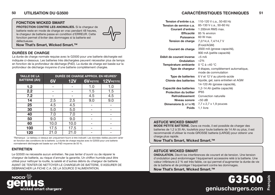G3500 | NOCO Genius G3500 User Manual | Page 27 / 47