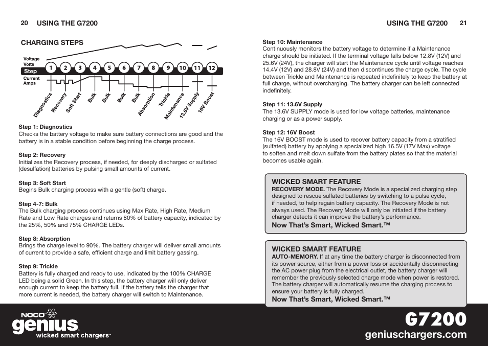 G7200 | NOCO Genius G7200 User Manual | Page 12 / 52