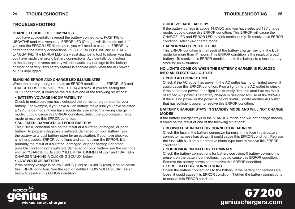 G7200 | NOCO Genius G7200 User Manual | Page 14 / 52