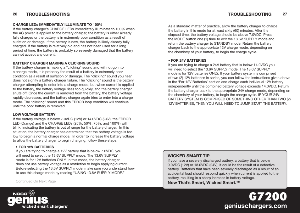 G7200 | NOCO Genius G7200 User Manual | Page 15 / 52