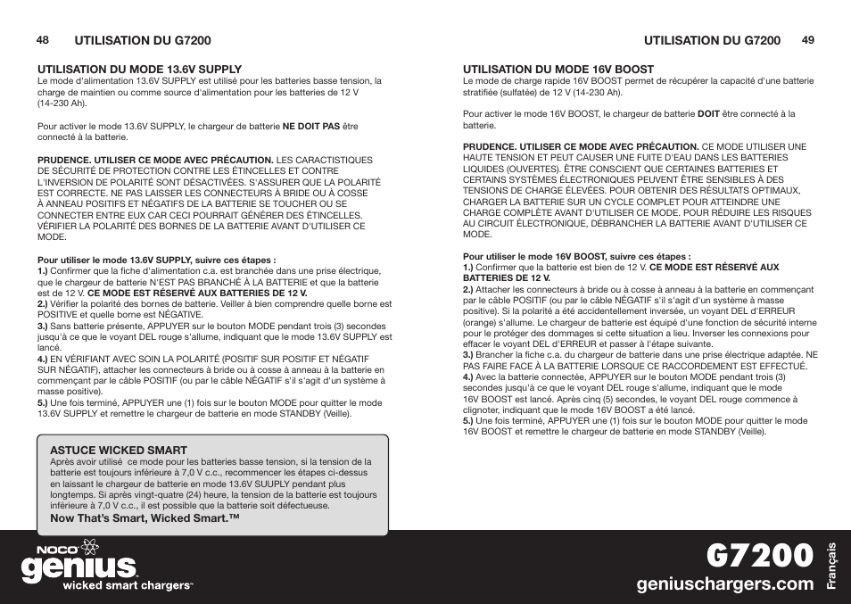 G7200 | NOCO Genius G7200 User Manual | Page 26 / 52