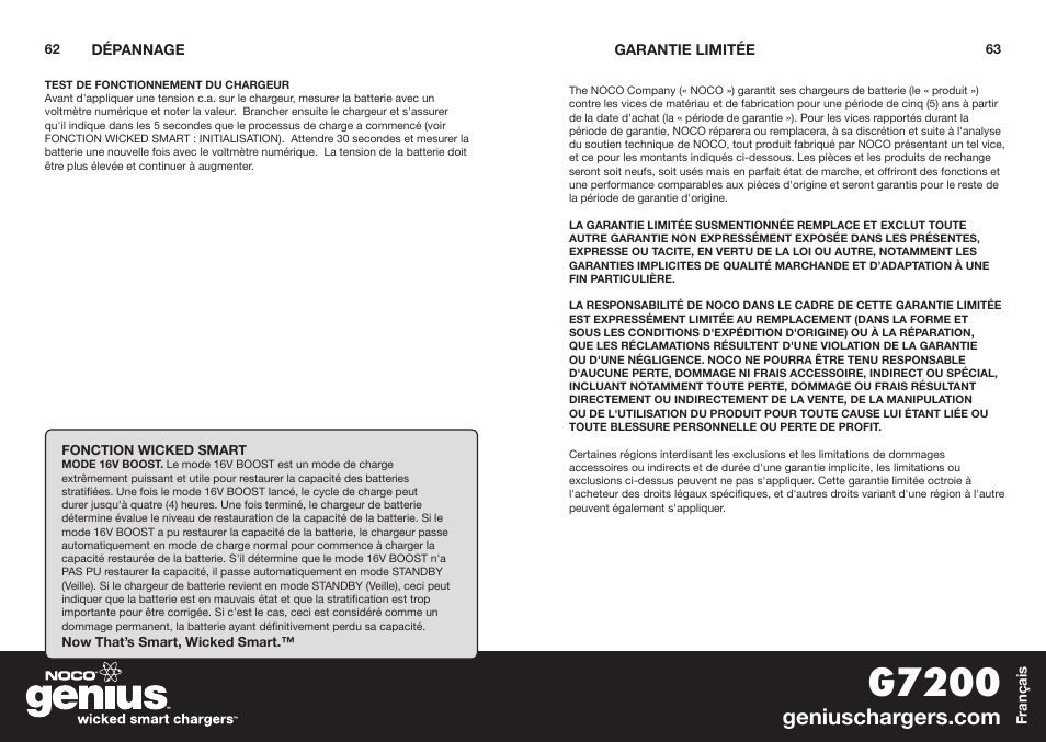 G7200 | NOCO Genius G7200 User Manual | Page 33 / 52