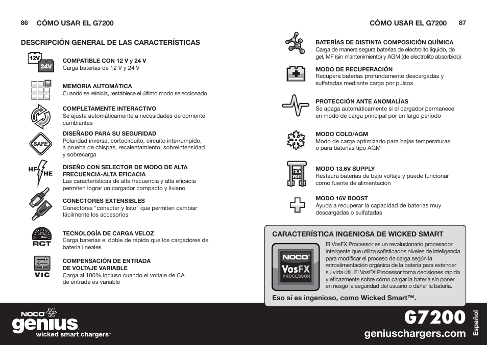 G7200 | NOCO Genius G7200 User Manual | Page 45 / 52