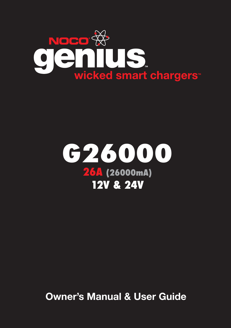 NOCO Genius G26000 User Manual | 58 pages