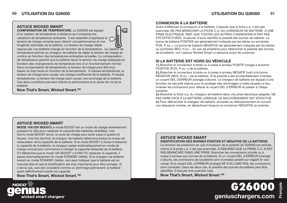 NOCO Genius G26000 User Manual | Page 27 / 58