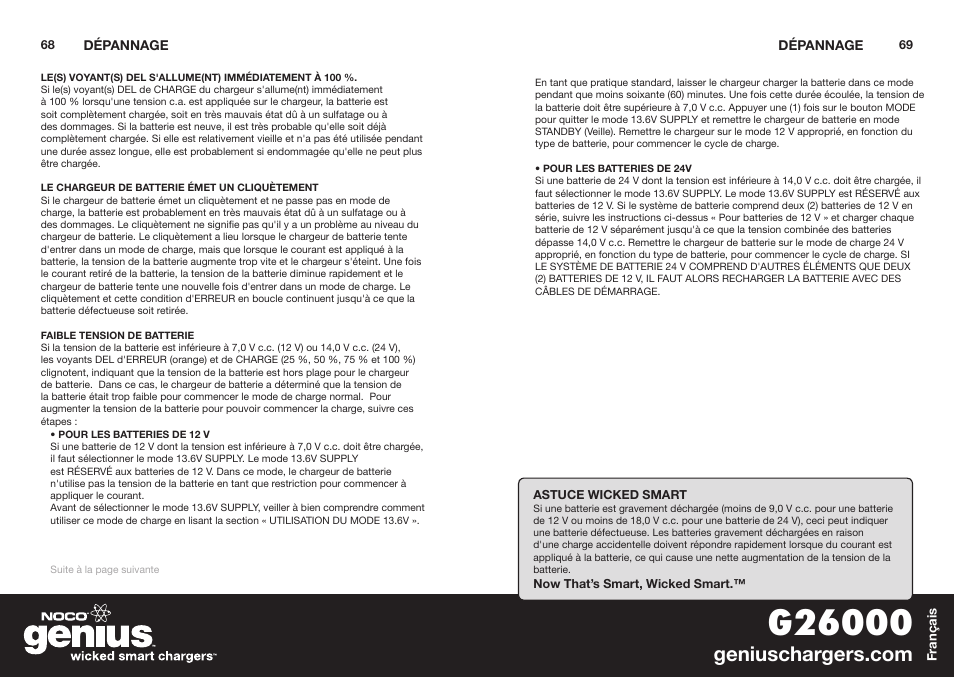 NOCO Genius G26000 User Manual | Page 36 / 58