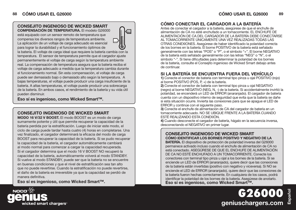 NOCO Genius G26000 User Manual | Page 46 / 58