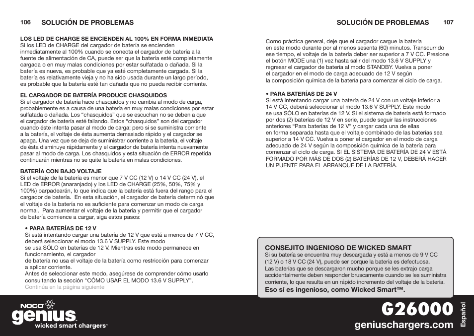 NOCO Genius G26000 User Manual | Page 55 / 58