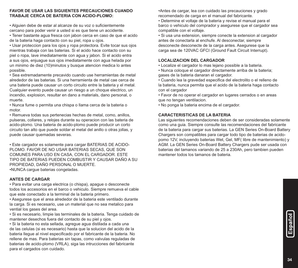 NOCO Genius GEN Series User Manual | Page 18 / 23