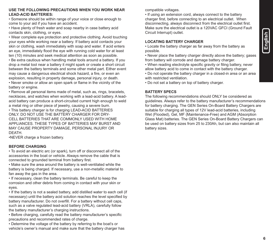 NOCO Genius GEN Series User Manual | Page 4 / 23