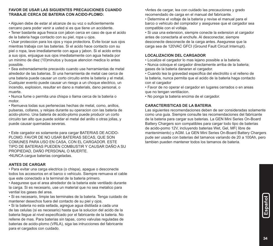 NOCO Genius GEN Mini Series User Manual | Page 18 / 23
