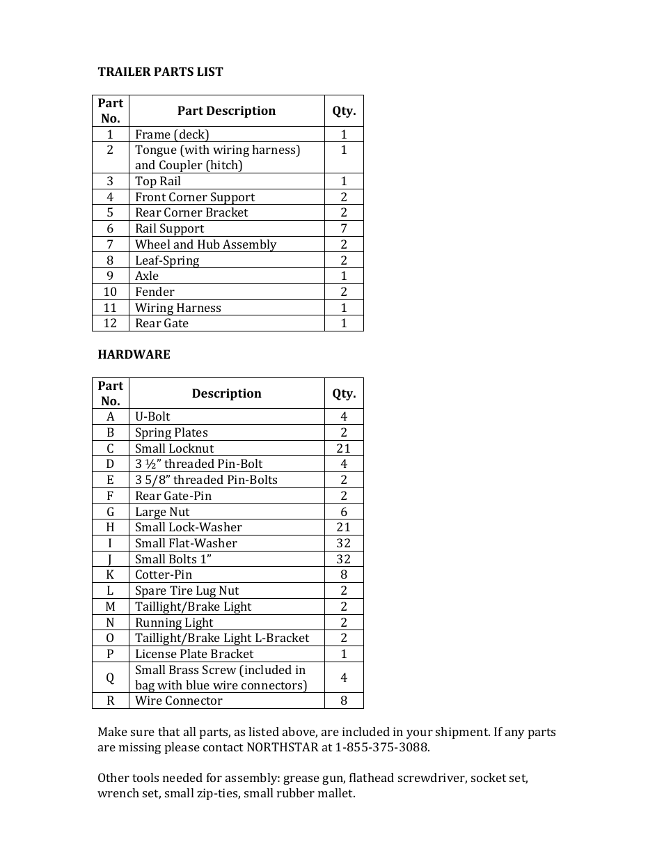 Northstar Trailers LOADSTAR I XL User Manual | Page 2 / 13