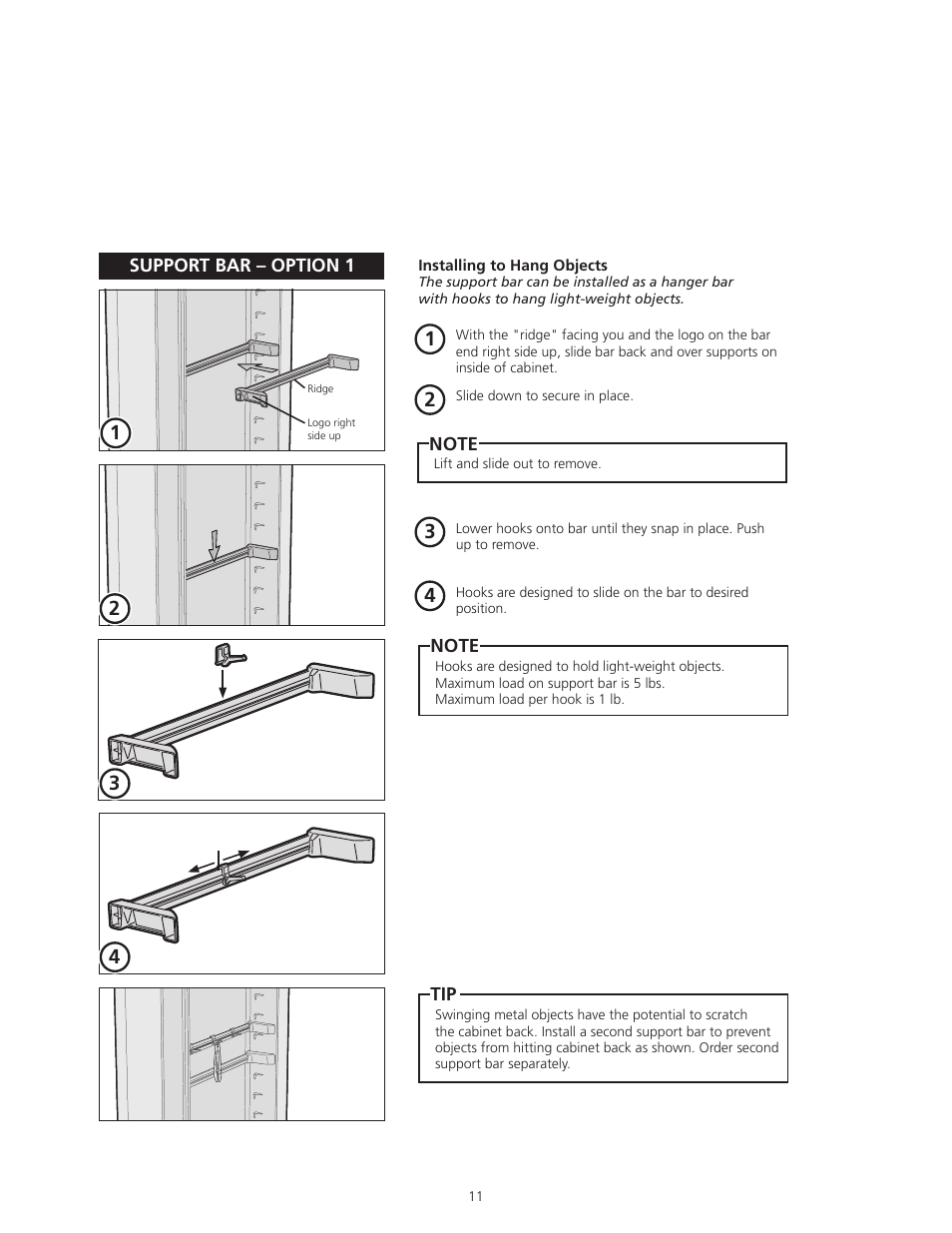ODL ON HAND In-Door Storage and Communication System User Manual | Page 11 / 22