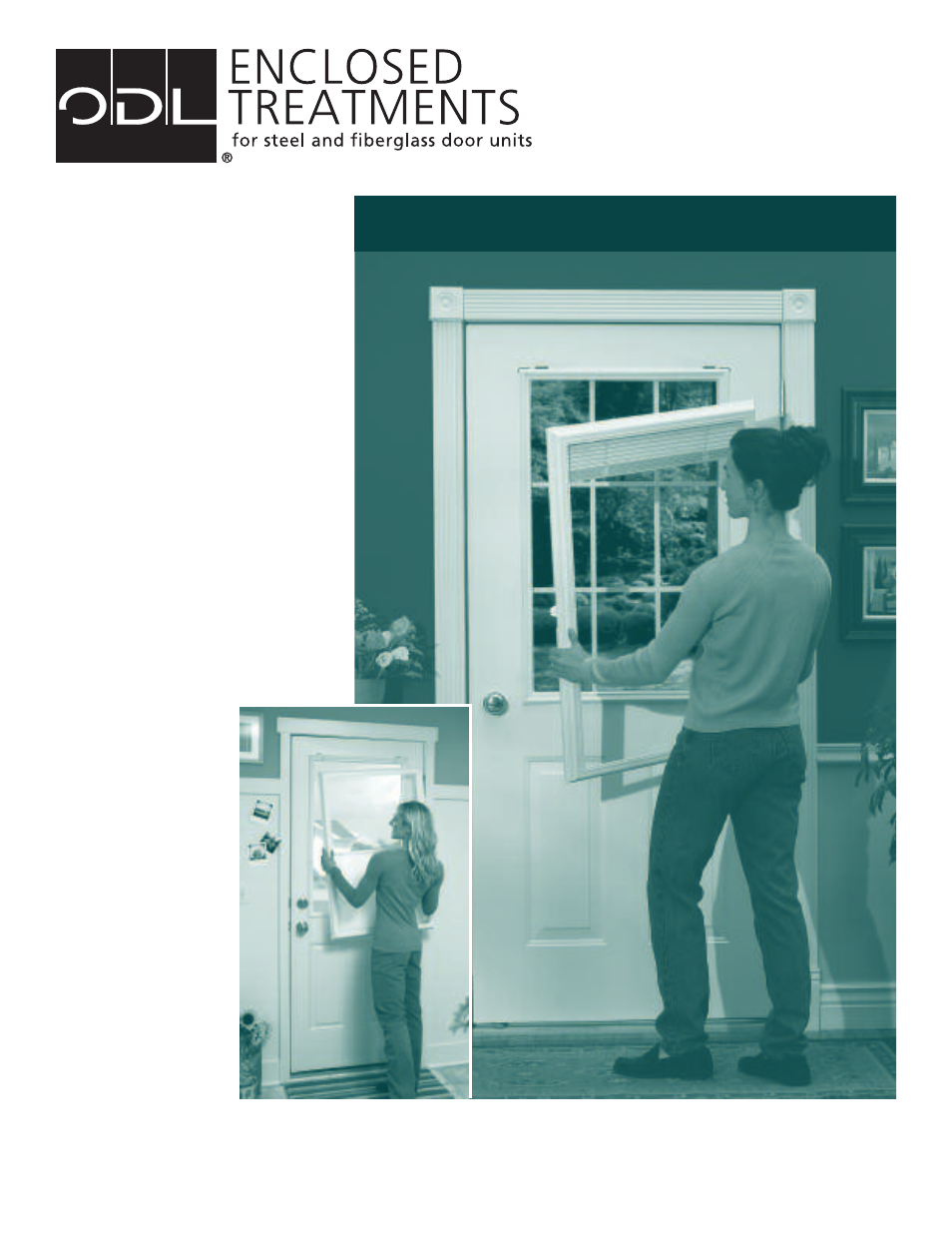 ODL Add-on/DIY Blinds —raised frame door glass User Manual | 16 pages