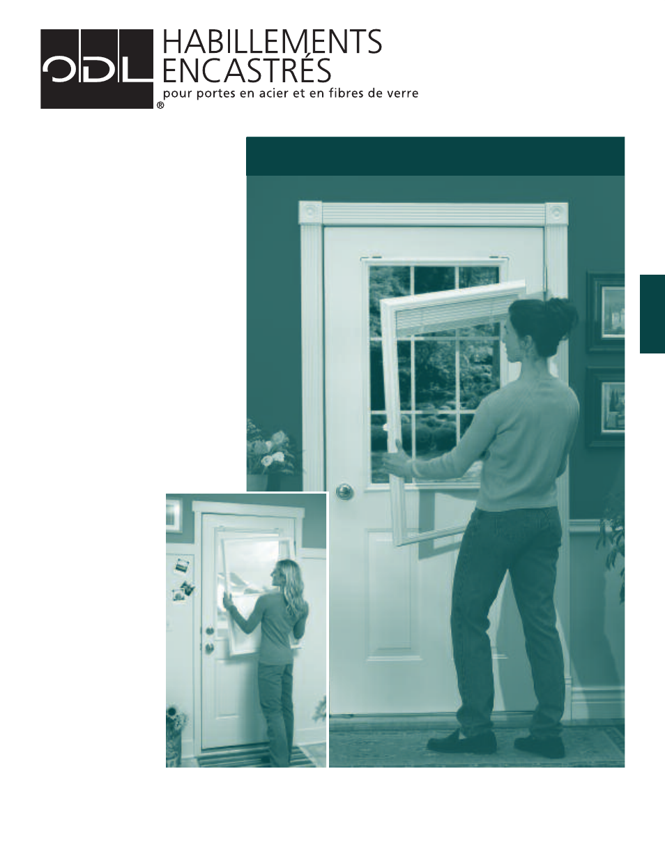 Directives d’installation et d’entretien, Facile à ajouter. aucun trou à percer, Pour fenêtres complètes ou demi-vue | ODL Add-on/DIY Blinds —raised frame door glass User Manual | Page 11 / 16